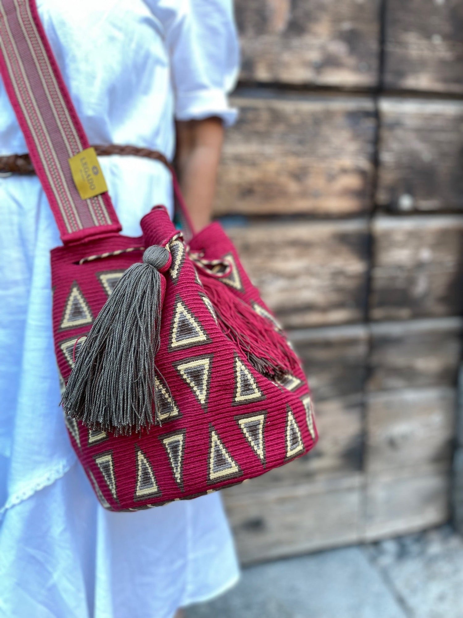 BORSA MOCHILA WAYUU COLOMBIANA TESSUTA A MANO|LEGADOMILANO