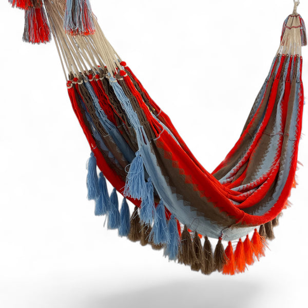 Amaca "Chinchorro" Wayuù Artigianale – Tessuto a Mano in La Guajira, [3,45 x 2,40 m]