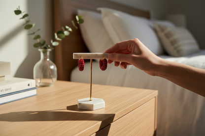 Coppia orecchini Candonguita artigianali fatti a mano da Marta Romero - gioielli colombiani