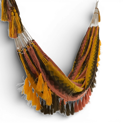 Amaca "Chinchorro" Wayuù Artigianale – Tessuto a Mano in La Guajira, [3,45 x 2,40 m]