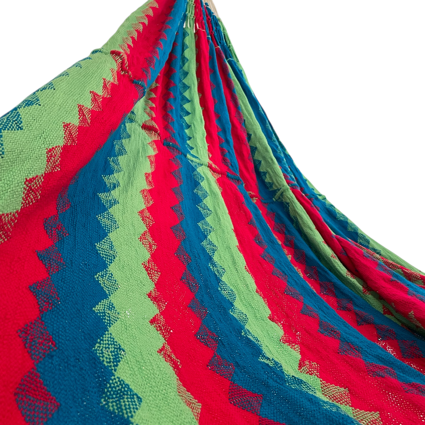 Amaca "Chinchorro" Wayuù Artigianale – Tessuto a Mano in La Guajira, Quadri e Rombi [3,45 x 2,40 m]