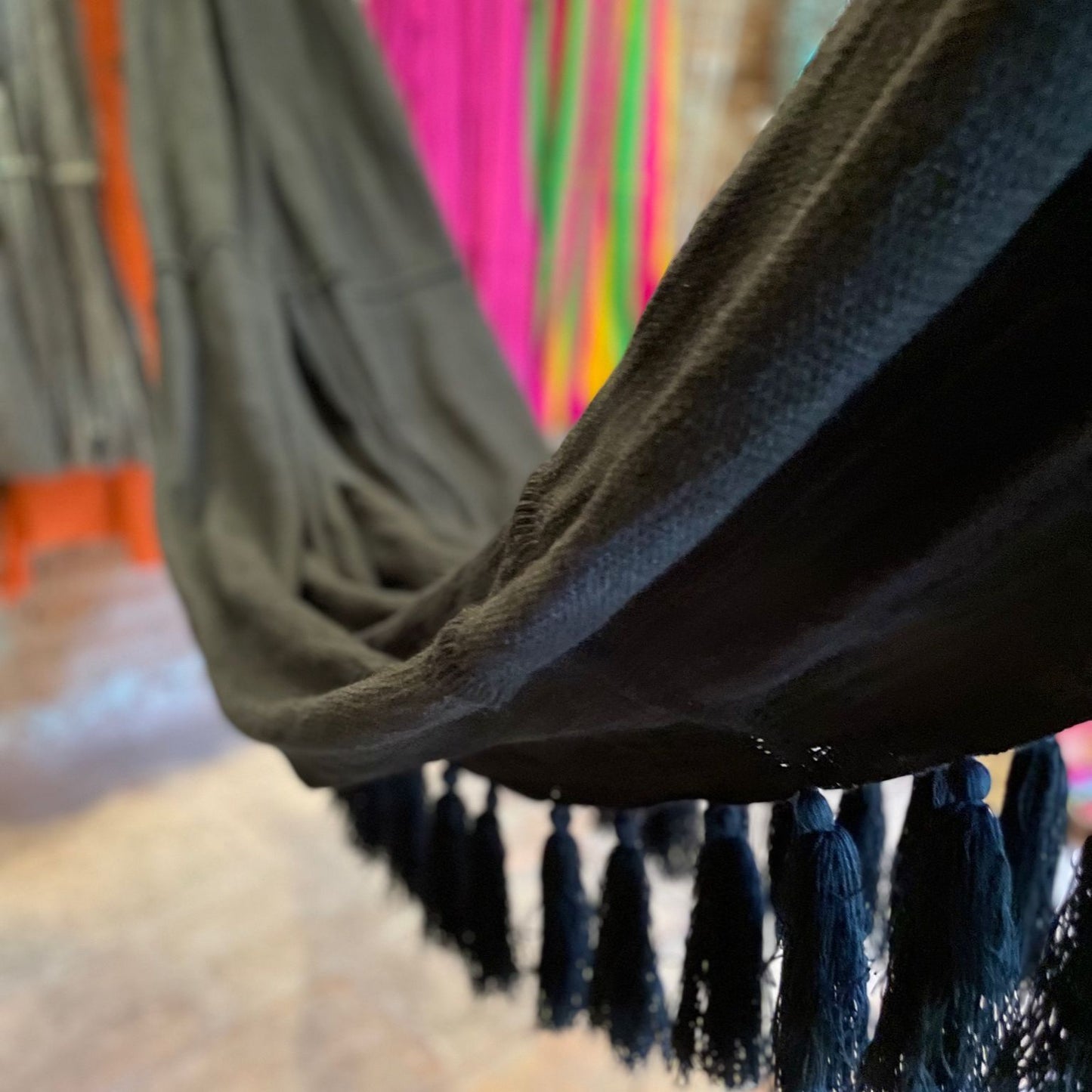 Amaca "Chinchorro"  Tinta Unita Wayuù, D.O.P, tessuto a mano. Misure 3,45 x 2,40 m