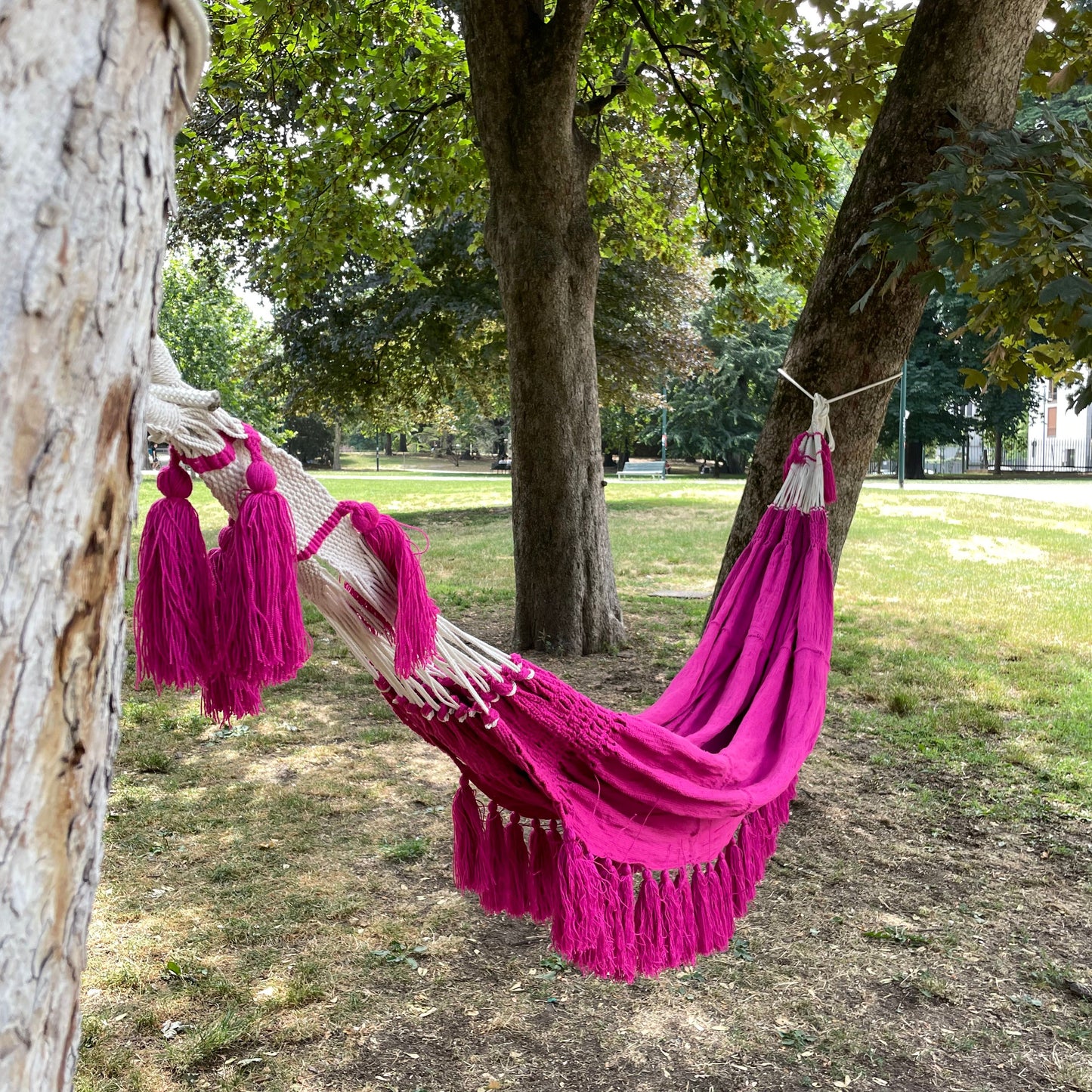 Amaca "Chinchorro"  Tinta Unita Wayuù, D.O.P, tessuto a mano. Misure 3,45 x 2,40 m