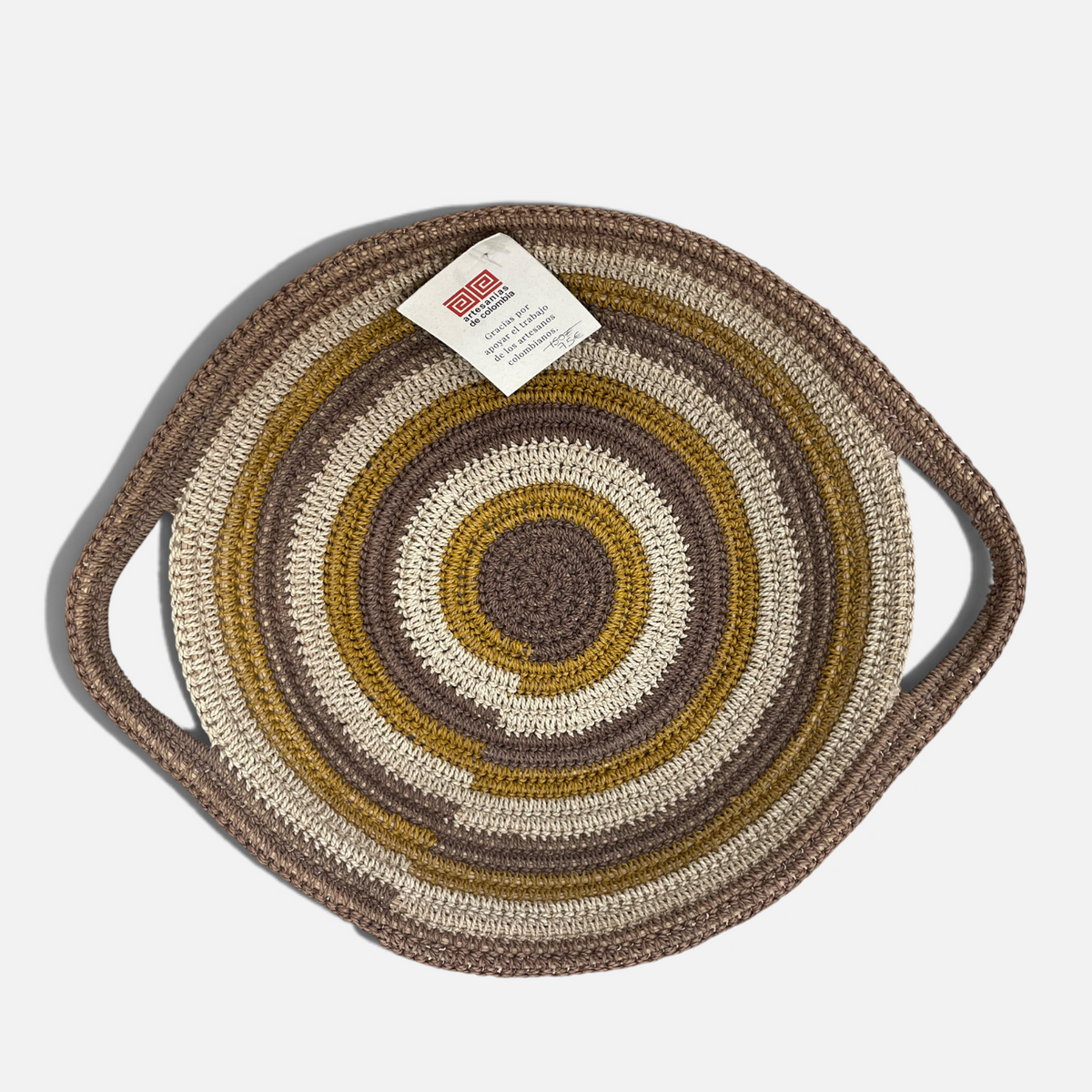 Vassoio colombiano in fibre naturali | Colore da vivere