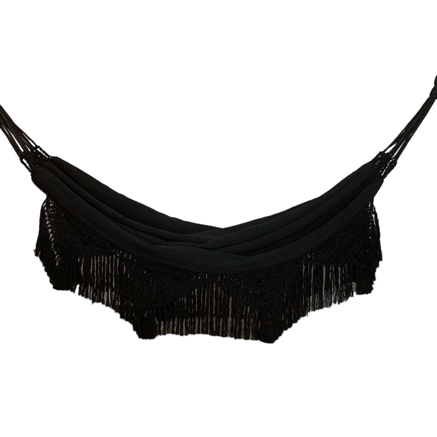 Amaca "Macramé", Nera, Misura 3,60 x 1,60 m