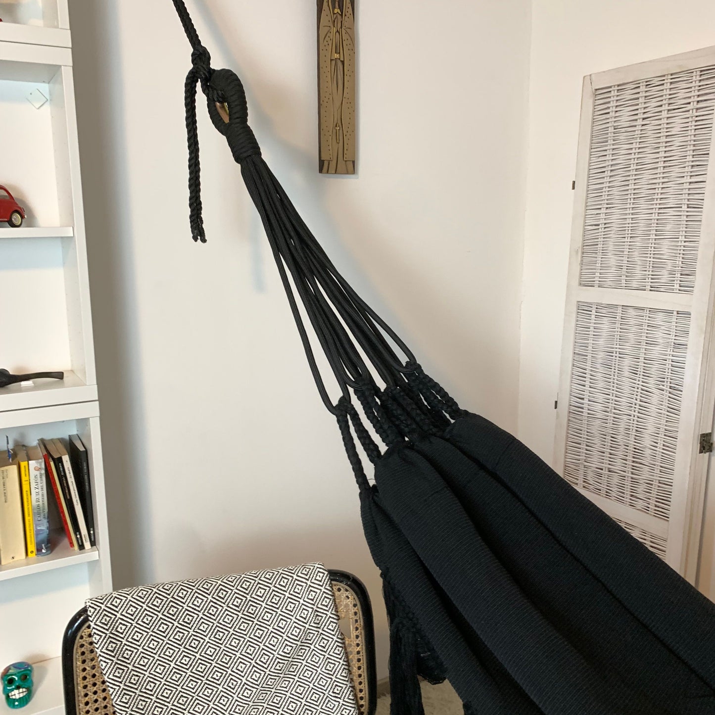 Amaca "Espina de Pescado", Nera, Misura 3,60 x 1,60