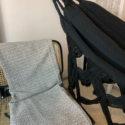 Amaca "Espina de Pescado", Nera, Misura 3,60 x 1,60