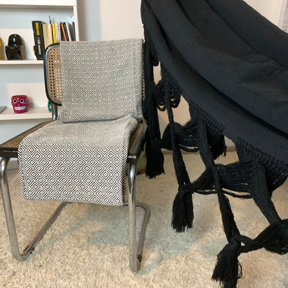 Amaca "Espina de Pescado", Nera, Misura 3,60 x 1,60