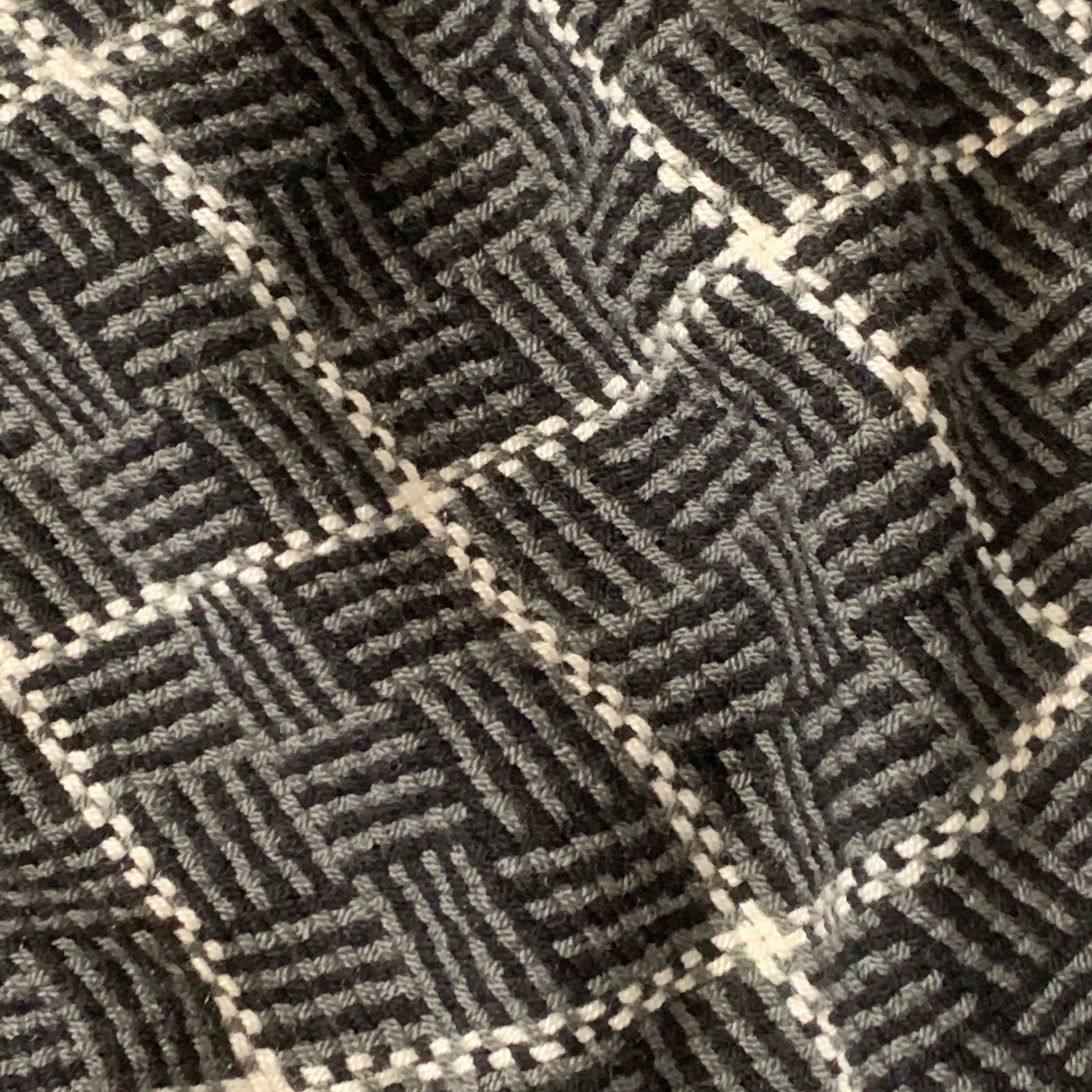 dettaglio stoffa  Amaca Chinchorro Wayuù nero bianco tessuto a mano La Guajira Colombia