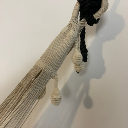 Amaca "Chinchorro" Wayuù Deluxe , Ecrù, D.O.P, fatta a mano.