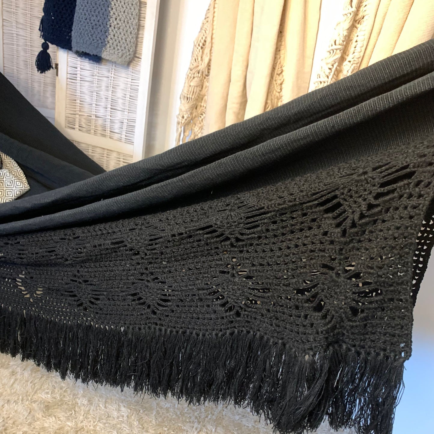 Amaca "Crochet", Nera, Bogotá, Misura 3,60 x 1,60